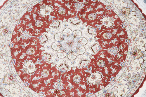 Tabriz Circular Fine 50 Raj Round Persian Rug (Ref 175) 200x200cm