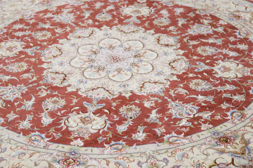 Tabriz Circular Fine 50 Raj Round Persian Rug (Ref 175) 200x200cm