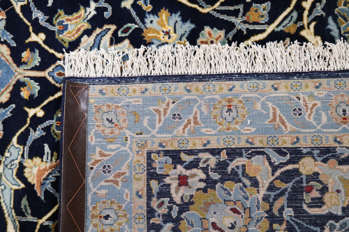 Kashan Navy Vintage Persian Rug (Ref 713) 360x260cm