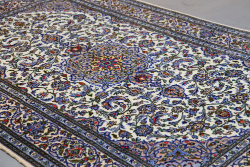 Kashan Pastel Blue Persian Rug (Ref 9995) 253x156cm