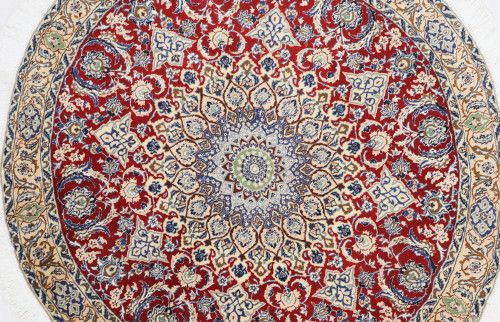 Nain Fine Round Persian Rug (Ref 649) 150cm Diameter