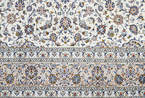 Kashan Ivory Persian Rug (Ref 85) 385x290cm