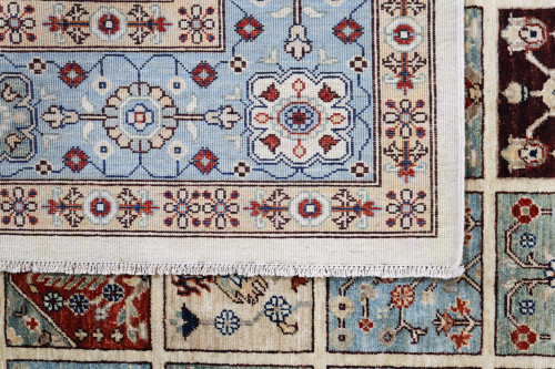 Chobi Panel Design Veggie Dye Rug (Ref 1040) 290x200cm