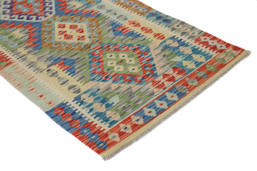 Veg Dye Afghan Kilim Runner (Ref 1381) 452x83cm