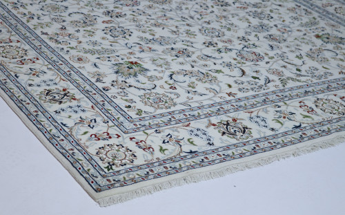  Nain Fine Jaipur Wool Silk Inlay Rug (Ref 21295) 306x238cm