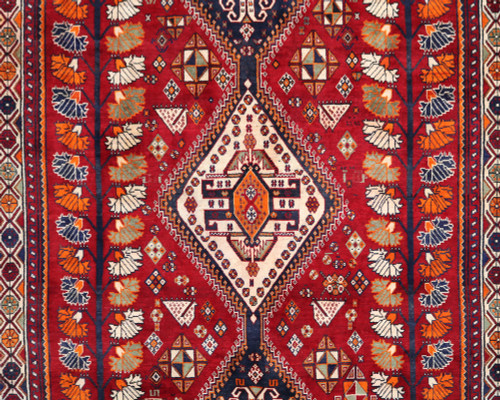 Vintage Shiraz Qashqai  Persian Rug (Ref 9218) 293x212cm