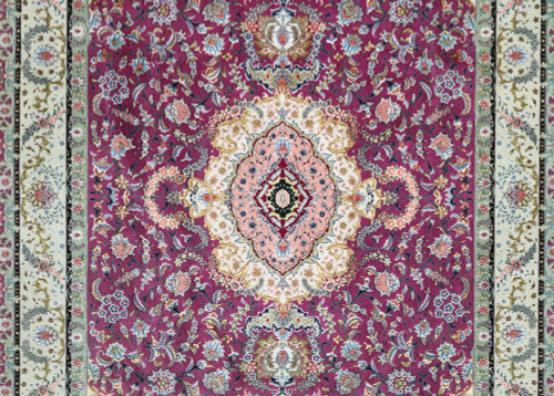 Fine Silk Inlay Tabriz Persian Rug (Ref 18059) 300x200cm