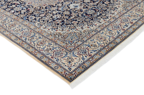 Nain Fine Wool & Silk Inlay 9la Persian Rug (Ref 908) 305x205cm