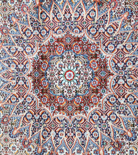 Birjand Fine Silk Inlay Persian Rug (Ref 186) 288 x194cm