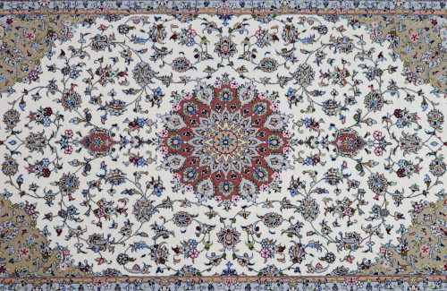 Tabriz Silk Inlay Persian Rug (Ref 313) 300x200cm