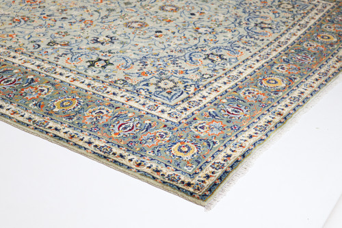 Kashan Fine Pistachio Persian Rug (Ref 12a) 395x299cm