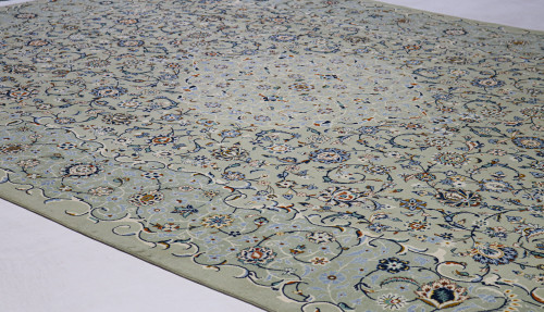 Kashan Fine Pistachio Persian Rug (Ref 959) 420x304cm