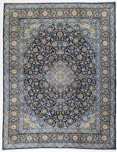 Kashan Navy Blue Oversize Persian Rug (Ref 84) 450x330cm