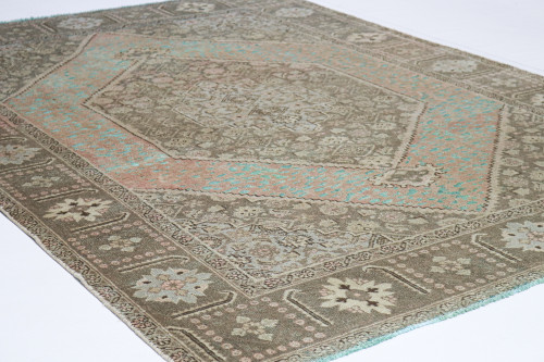 Zero Pile Kirman Vintage Persian Rug (Ref 62) 286x195cm