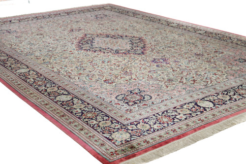 Pure Silk Qum Persian Rug (Ref 192) 357x45cm