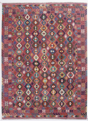 Veg Dye Afghan Kilim Fine (Ref 4107) 344x252cm