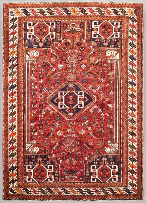 Shiraz Qashqai Vintage Persian Rug (Ref 7234) 257x162cm