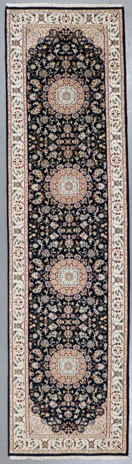  Nain Fine Wool and Silk Jaipur Runner (Ref 6936) 308x84cm