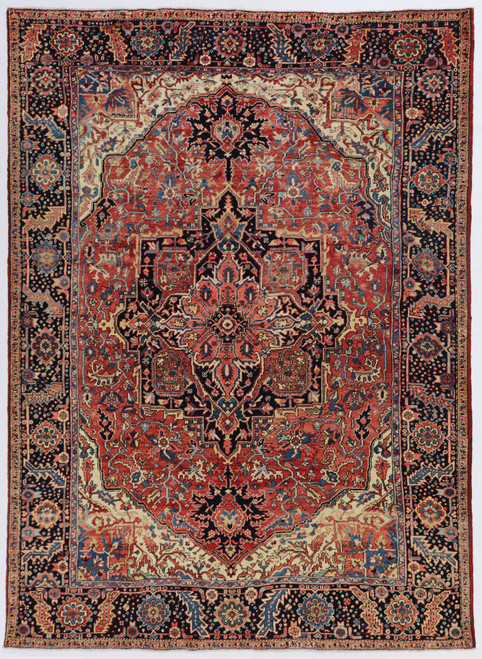 Heriz Fine Vintage Veg Dye Village Persian Rug (Ref 66) 335x250cm
