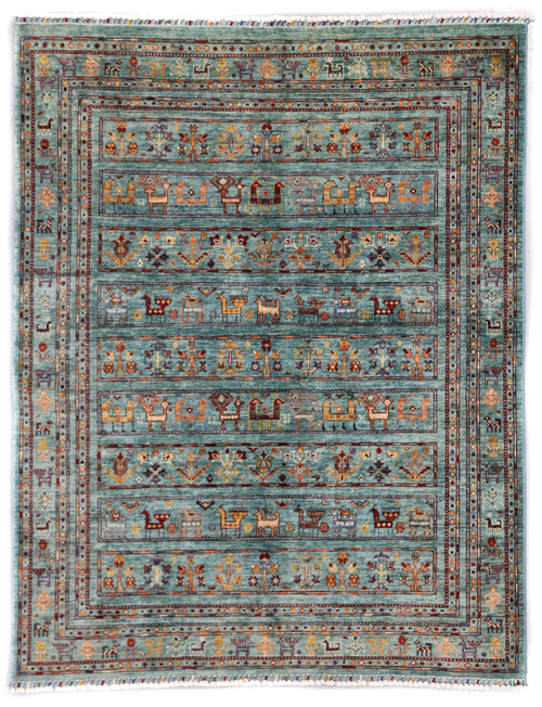 Kazak Suzani Khorjin Fine Veg Dye Rug (Ref 3) 213x173cm
