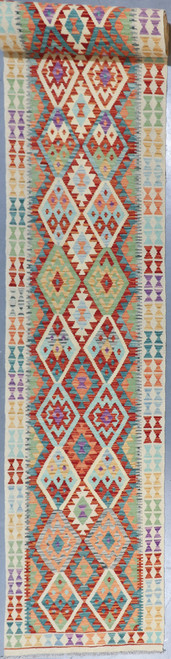  Veg Dye Afghan Kilim Runner (Ref 387) 592x82cm
