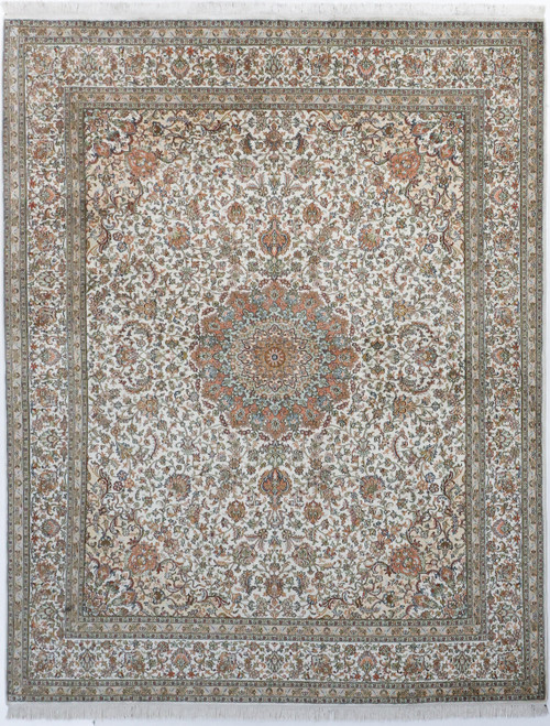 Fine Kashmir Pure Silk Rug (Ref 1046) 304x245cm