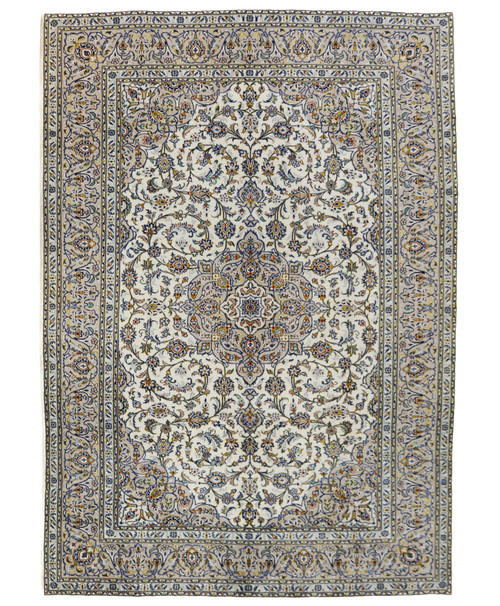 Kashan Vintage Pistachio Persian Rug (Ref 980) 348x251cm