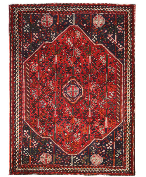 Shiraz Qashqai Pictorial Lion Persian Rug (Ref 201) 135x90cm