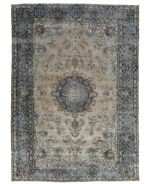 Kerman Vintage Zero Pile Persian Rug (Ref 6039) 345x236cm