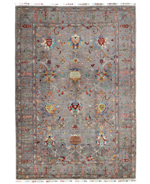 Suzani Khorjin Fine Veg Dye Rug (Ref 5002) 249x176cm
