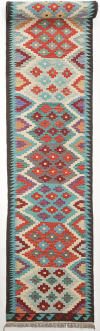 Kyber Fine Veg Dye Kilim Runner (Ref 8132) 683x88cm