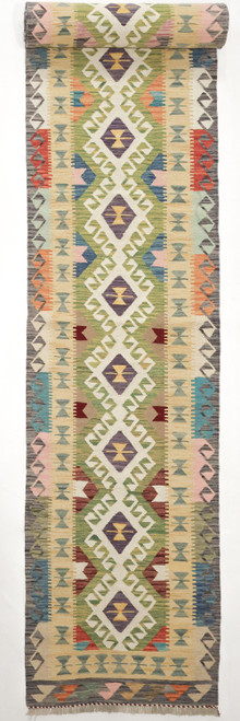 Kyber Fine Veg Dye Kilim Runner (Ref 8123) 876x83cm