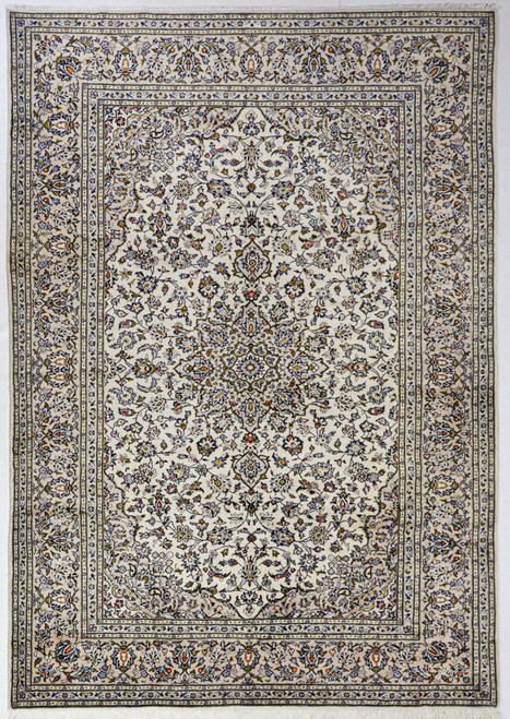 Kashan Pistachio Persian Rug (Ref 9100) 306x203cm