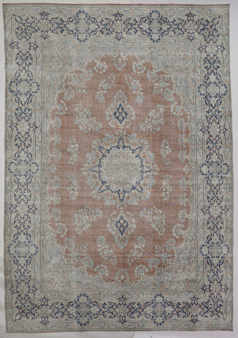 Kerman Vintage Zero Pile Persian Rug (Ref 334) 486x297cm