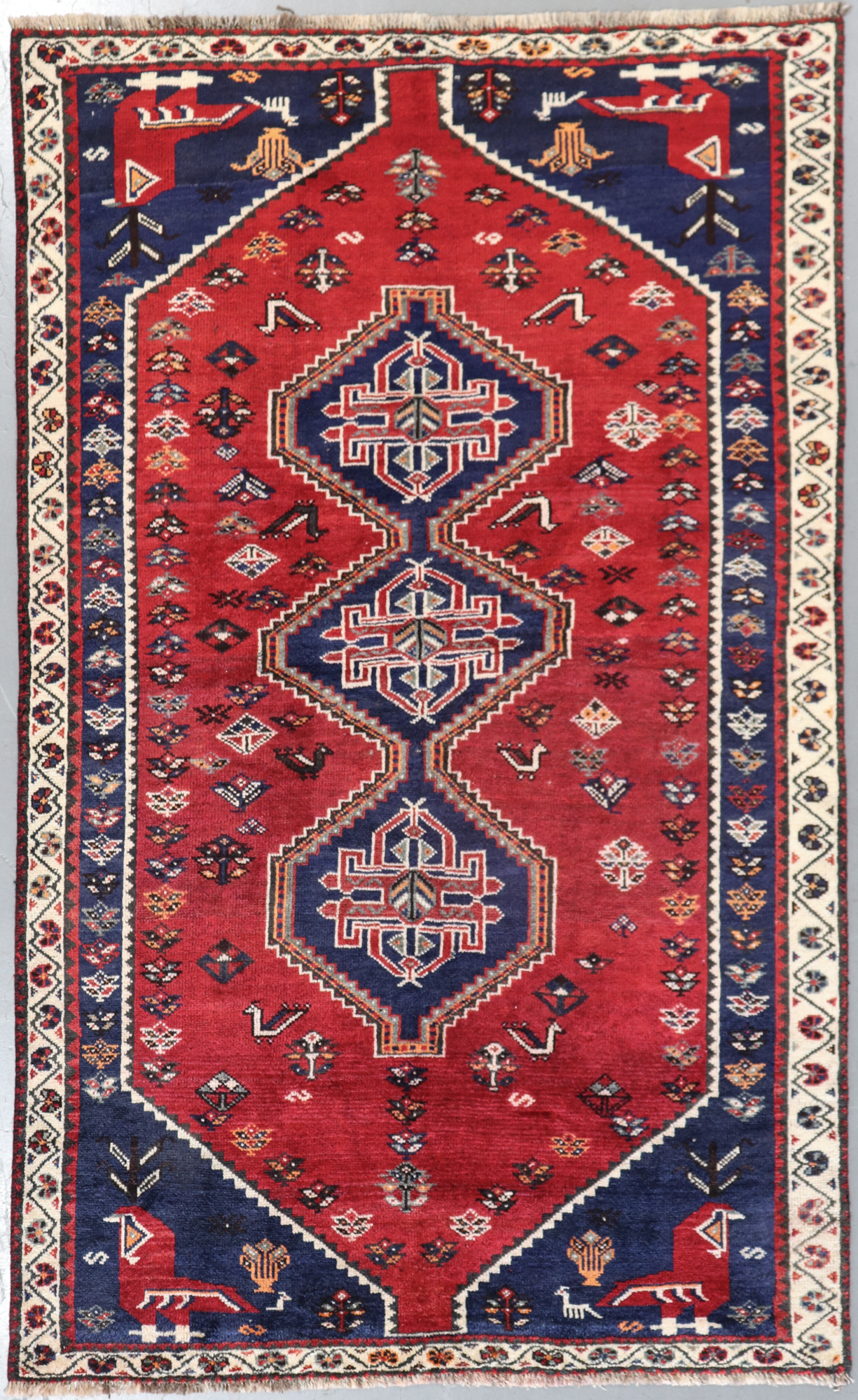 Shiraz Qashqai Persian Rug (Ref 295) 245x155cm - Persian Rug Co