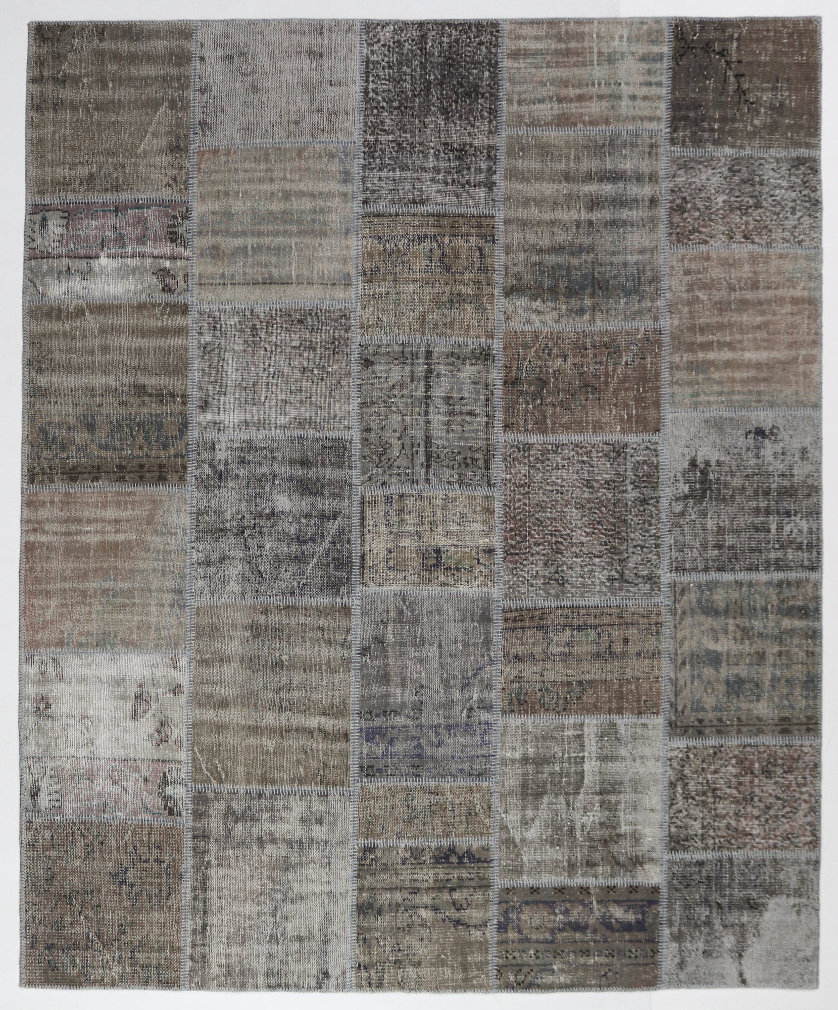 Zero Pile Patchwork Turkish Vintage Persian Rug (Ref 940