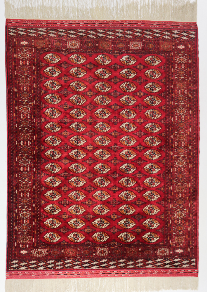 Turkmen Pure Silk Vintage Persian Rug c1950 (Ref 1207) 338x248cm
