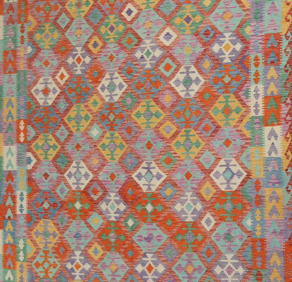 Afghan Oversize Veg Dye Kilim Rug (Ref 3030) 479x249cm - Persian