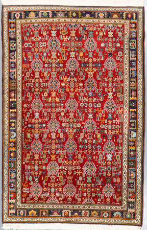 Antique qashqai shiraz rug※今だけお値下げ！ Shiraz Qashqai Vintage Persian Rug (Ref 451) 240x156cm - Persian