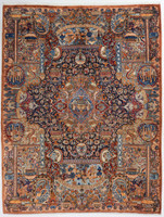  Kashmar Fine Pictorial Persian Rug (Ref 965) 398x291cm