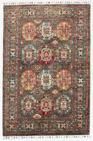Fine Khorjin Sultani Veg Dye Rug (Ref 9023) 187x123cm - Persian