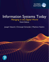 9781292745718::Information Systems Today: Managing in the Digital World, Global Edition -- Pearson eText (OLP) 180 days Subscription ,9th edition