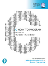 9781292477893::C How to Program: With Case Studies introducing Applications Programming and Systems Programming, Global Edition -- Pearson eText (OLP) 180 days Subscription ,9th edition