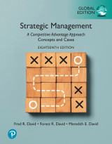 9781292745305::Strategic Management: A Competitive Advantage Approach, Concepts and Cases, Global Edition ,18th edition
