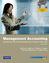 9781292746456::Management Accounting: Information for Decision-Making and Strategy Execution: International Edition ,6th edition