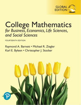 9781292498232::College Mathematics for Business, Economics, Life Sciences, and Social Sciences (Digital Update), Global Edition ,14th edition