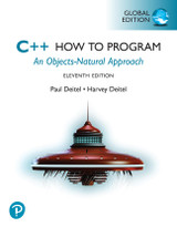 9781292460000::C++ How to Program: An Objects-Natural Approach, Global Edition ,11th edition