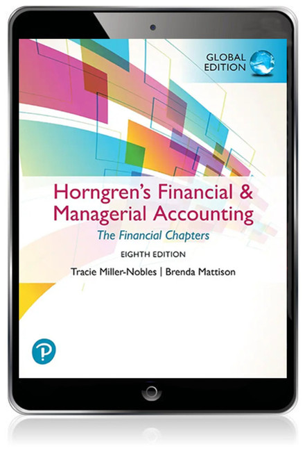 9781292731230::Horngren's Financial & Managerial Accounting, The Financial Chapters, Global Edition ,8th edition