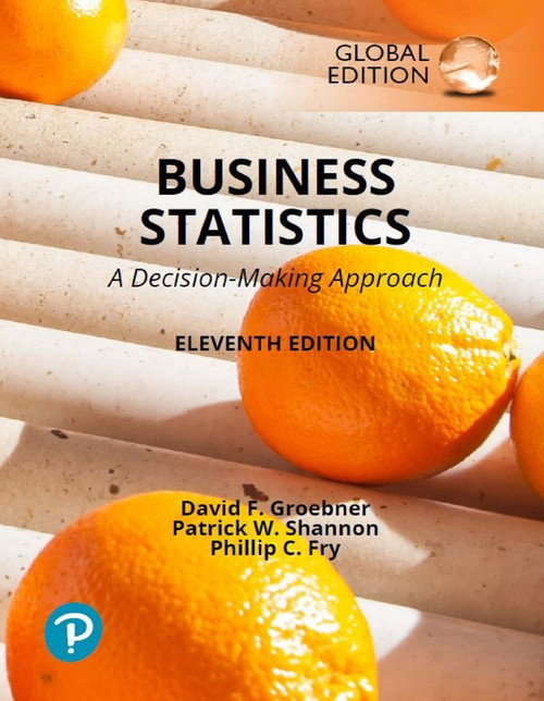 9781292746074::Business Statistics: A Decision Making Approach, Global Edition -- Pearson eText (OLP) 5Yr Subscription ,11th edition