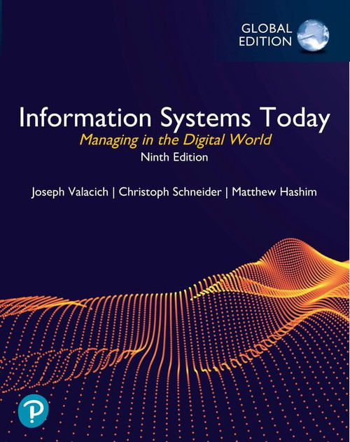 9781292478449::Information Systems Today: Managing in the Digital World, Global Edition -- Pearson eText (OLP) 5Yr Subscription ,9th edition